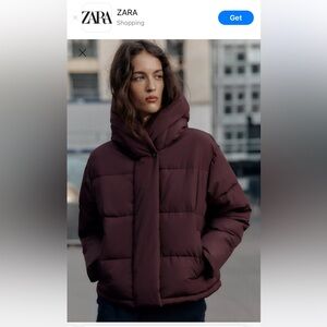 ZARA WOMEN’S WATER REPELLENT WINDPROOF SHORT HOODIE ANORAK
BURGUNDY